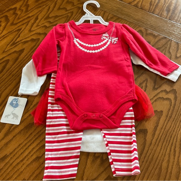 NWT Little Treasure 3-Pc Outfit, Baby 0-3 Mos. - Picture 8 of 10
